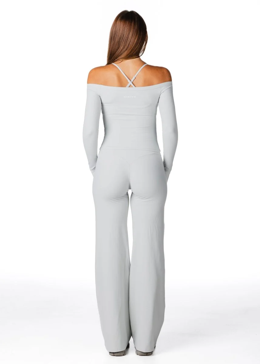 Core Capsule Off The Shoulder Top - Light grey - Image 4