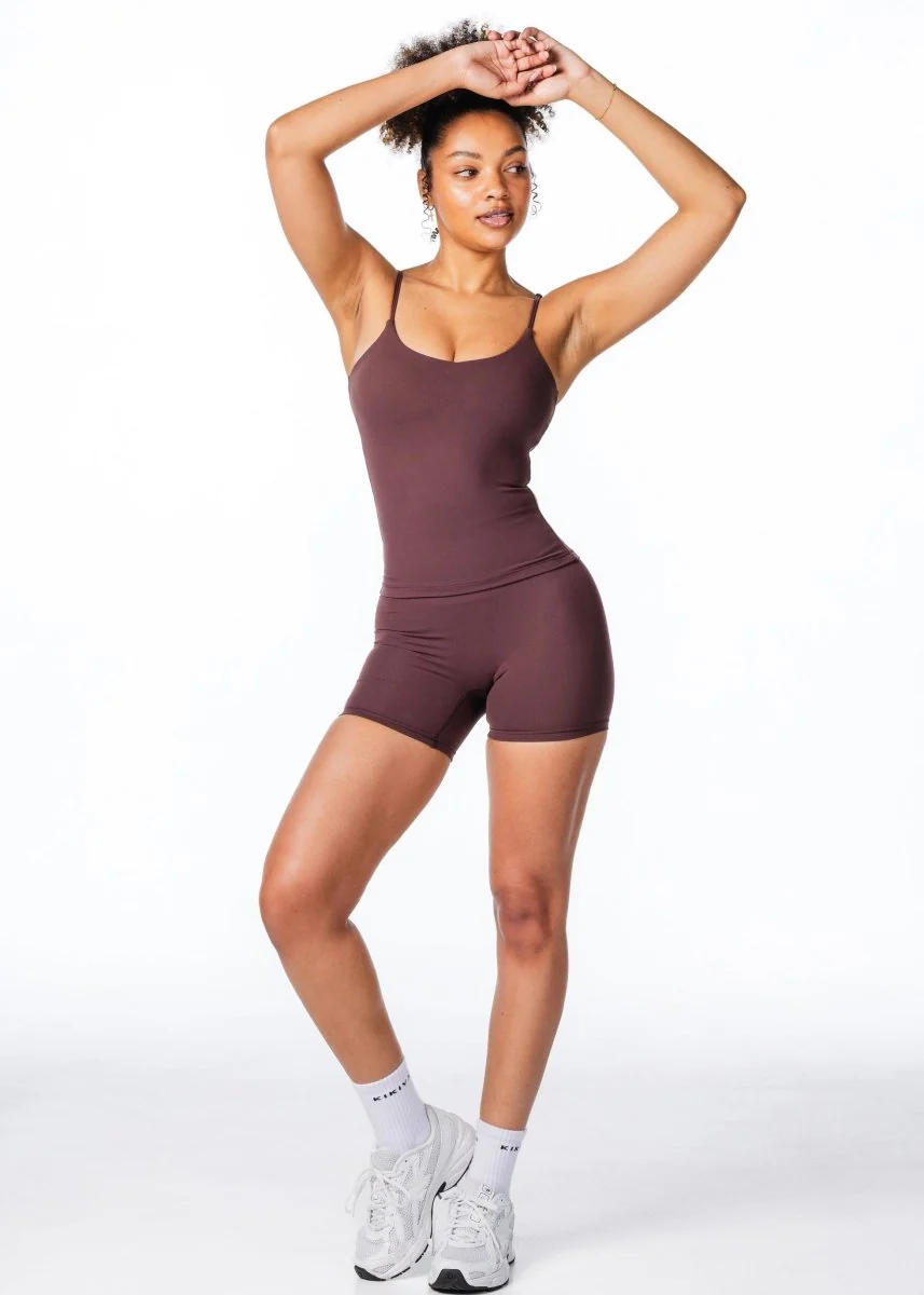 CoreActive 'Essential' Singlet -  Chocolate - Image 4