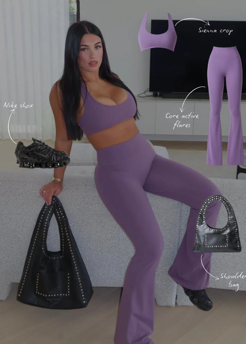 CoreActive 'Best' Flares - Dark Purple - Image 6