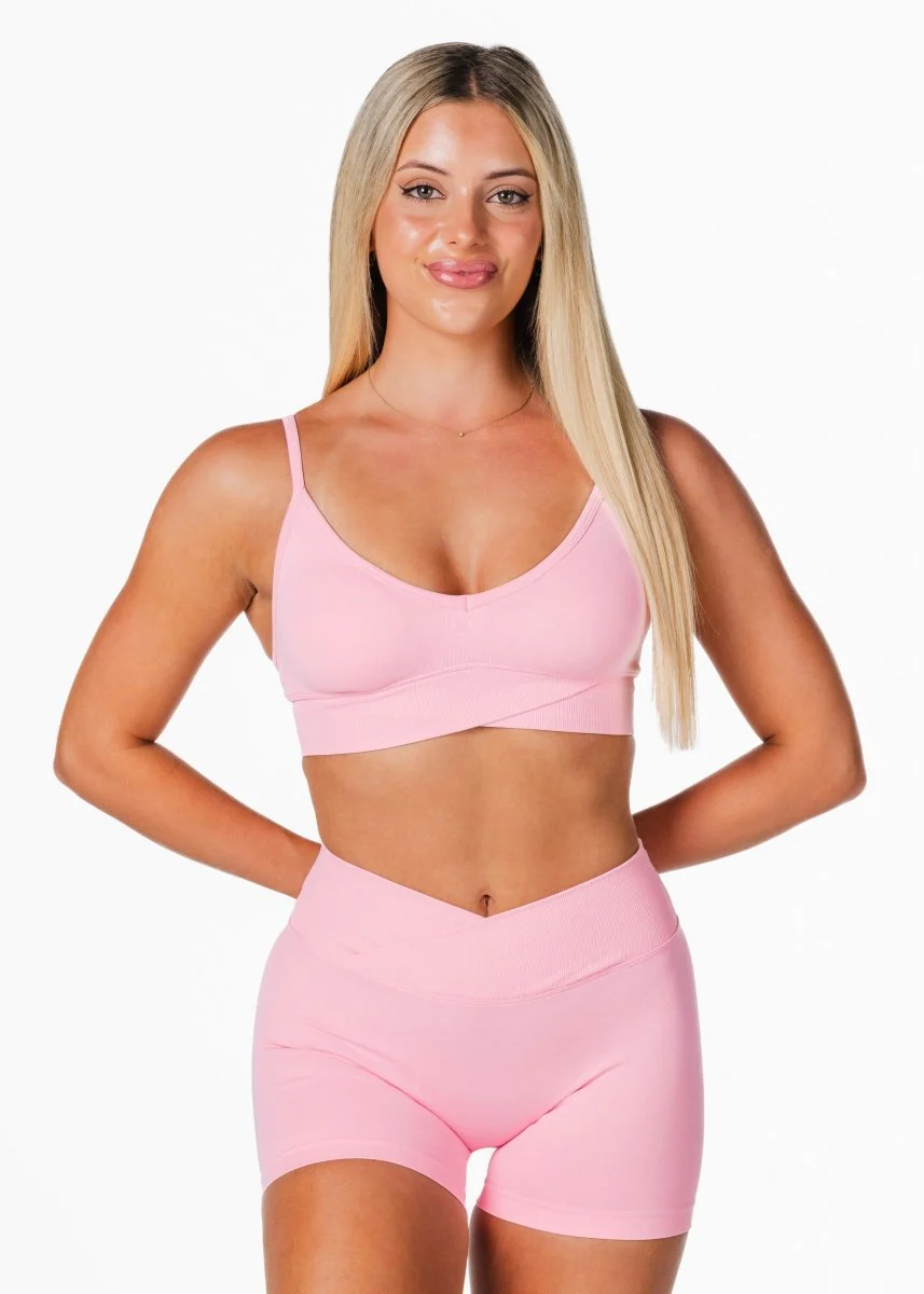 Cross Over Crop - Pretty Pink - Image 4