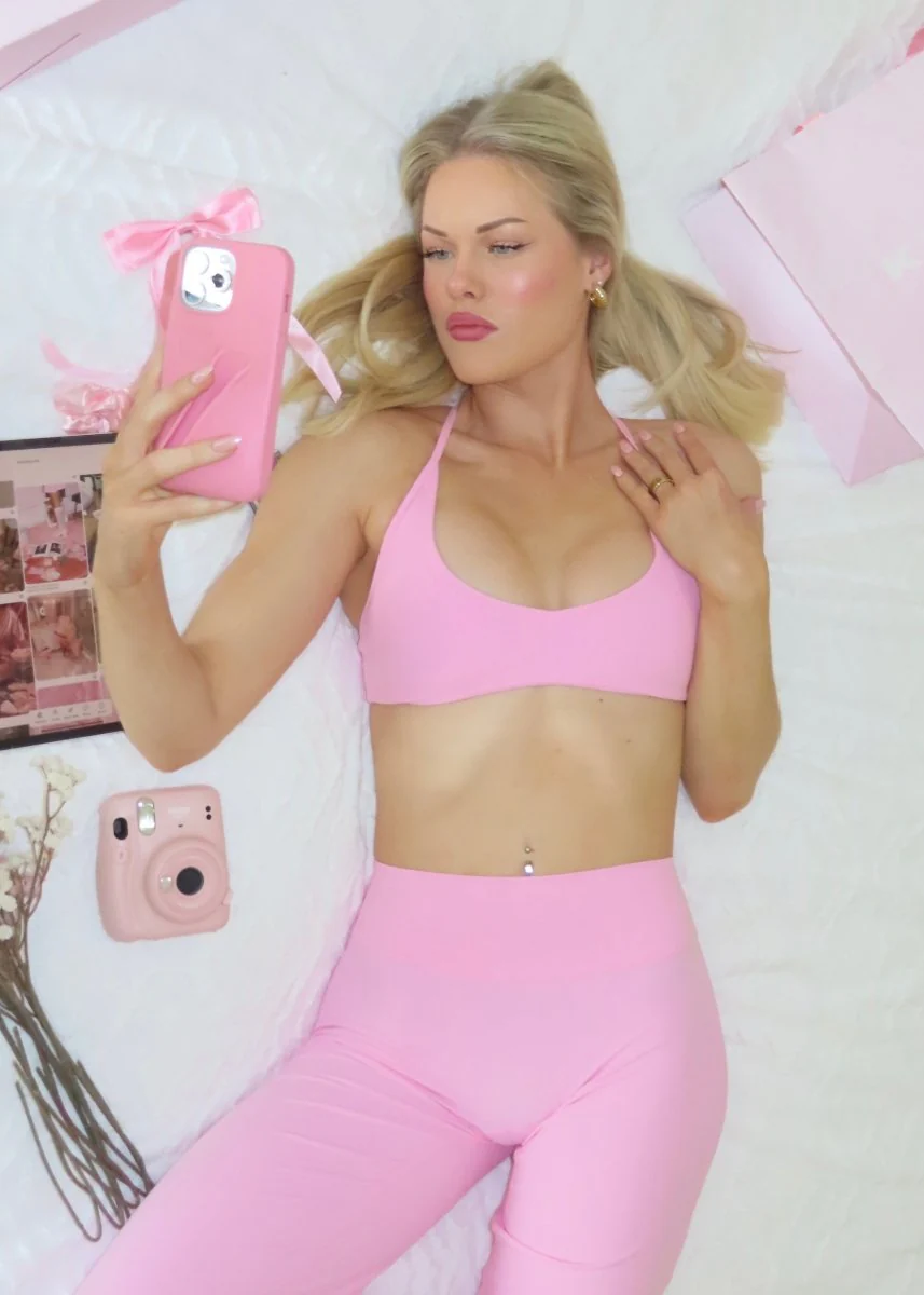 'Kia' Capsule Crop - Princess Pink - Image 2