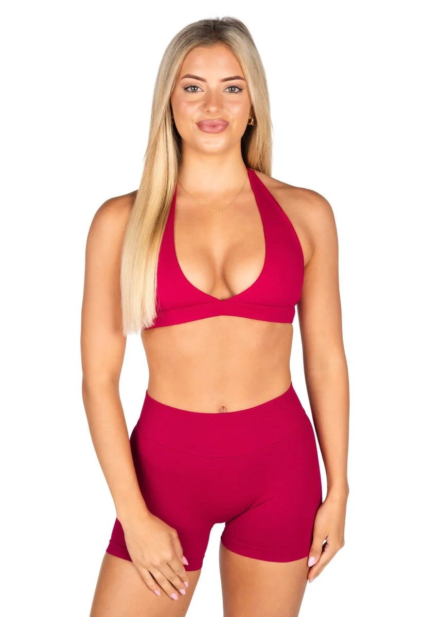 Dynamic Contour Crop - Scarlett Ruby-Red