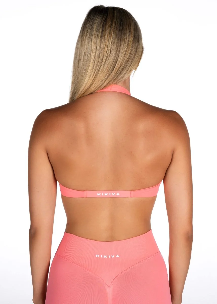 Dynamic Halter Twist Crop - Blossom Pink - Image 6