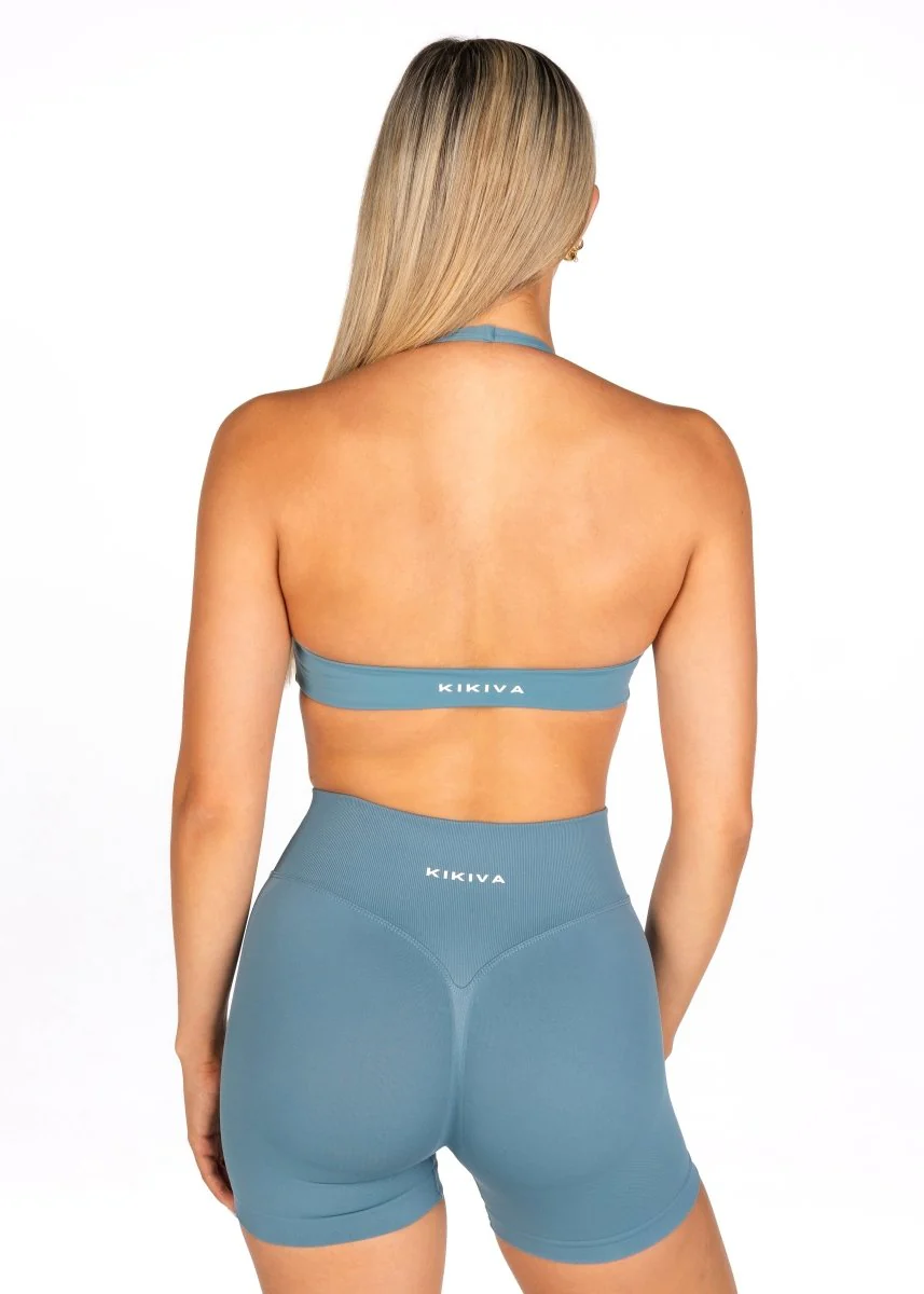 Dynamic Staple Halter Crop - Teal - Image 8