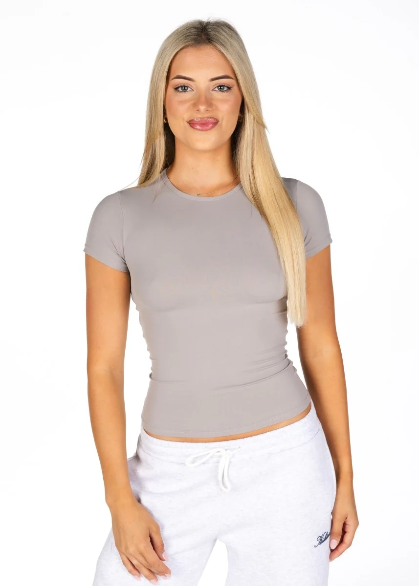 Kikiva Basic Tee - Light grey