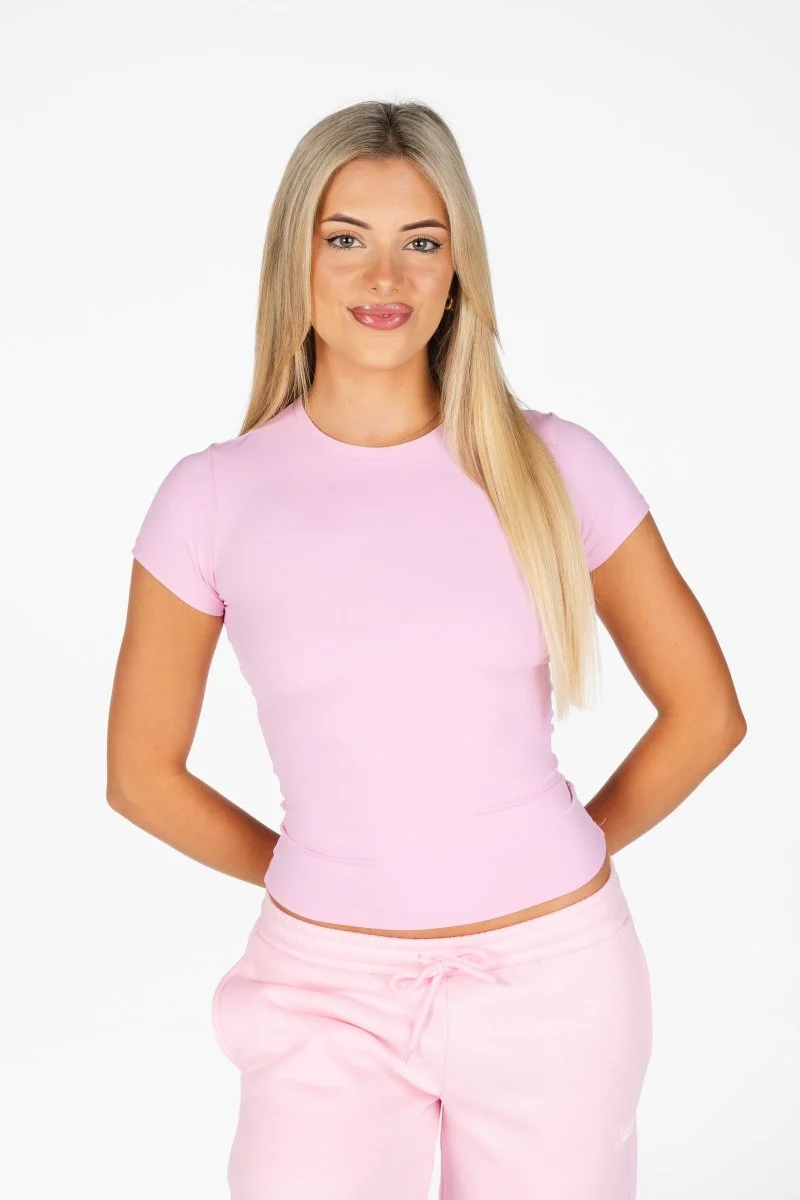 Kikiva Basic Tee - Light Pink - Image 5