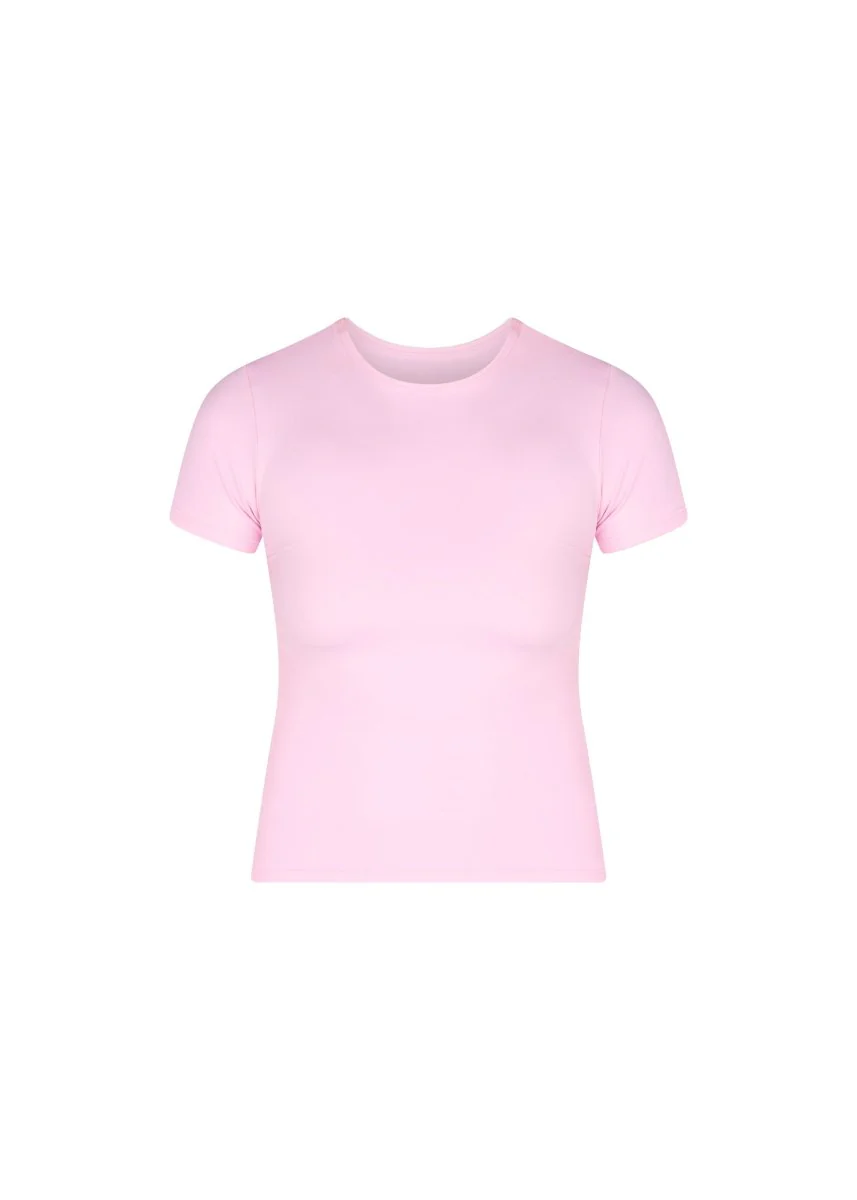 Kikiva Basic Tee - Light Pink - Image 6