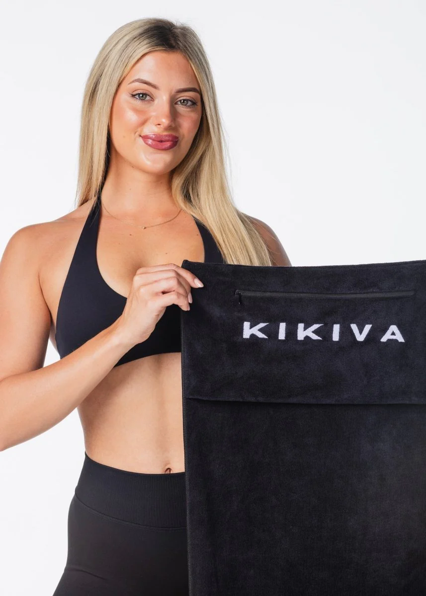 Kikiva Gym Towel - Black - Image 3
