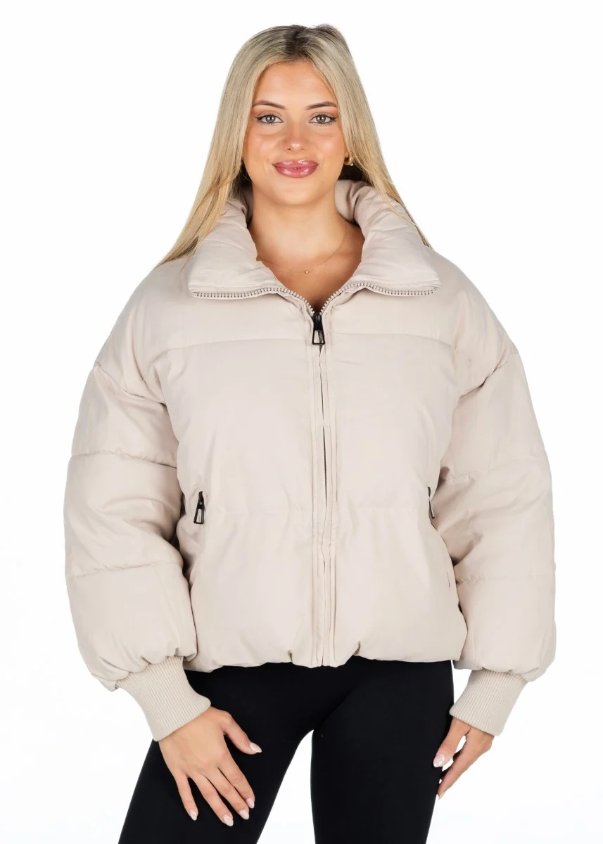 Kikiva Puffer Jacket - Beige - Image 2