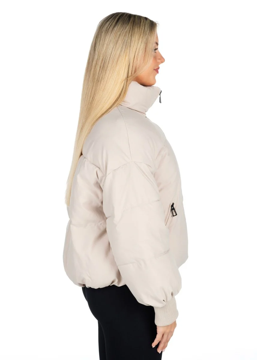 Kikiva Puffer Jacket - Beige - Image 3