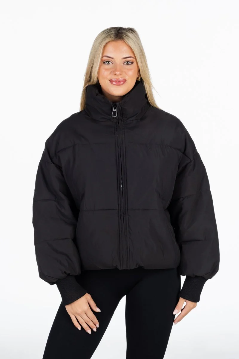 Kikiva Puffer Jacket - Black - Image 2