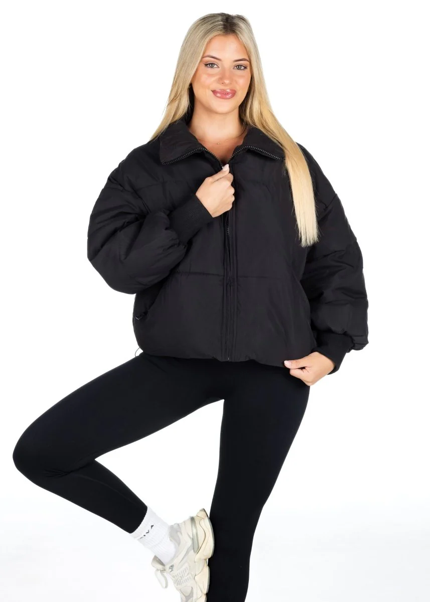 Kikiva Puffer Jacket - Black - Image 5