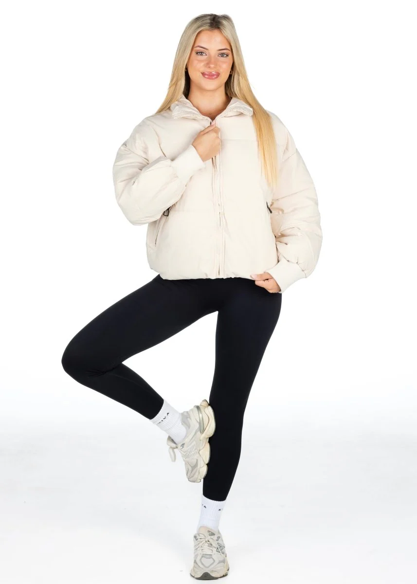 Kikiva Puffer Jacket - Off White - Image 4