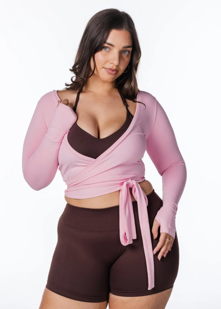 Wrap Top - Rose Pink - Image 5