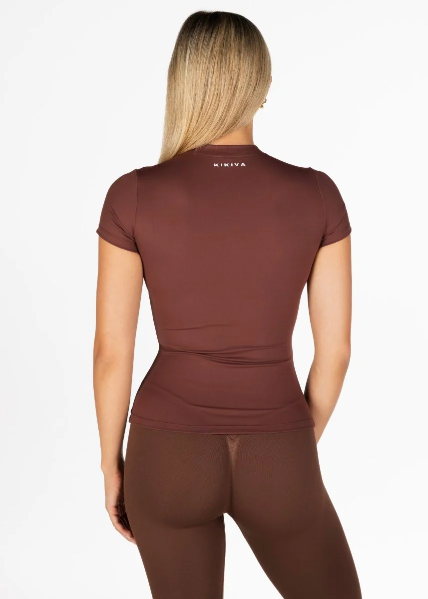 Kikiva Everyday Tee -  Chocolate - Image 3