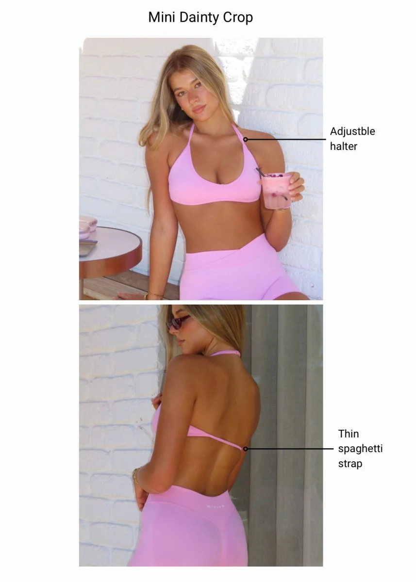 Mini Dainty Crop - Raspberry - Image 8