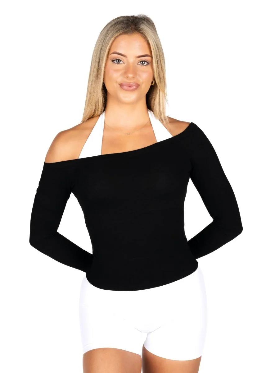 Off The Shoulder Top - Black - Image 6