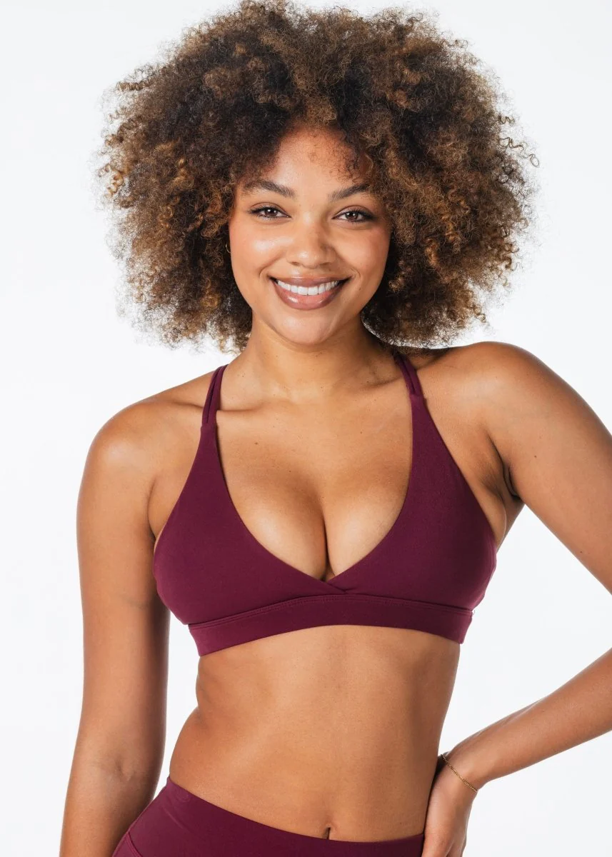 'Serenity' Crop - Burgundy - Image 4
