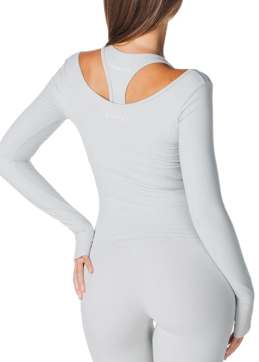 Sienna Long Sleeve - Light Grey - Image 3
