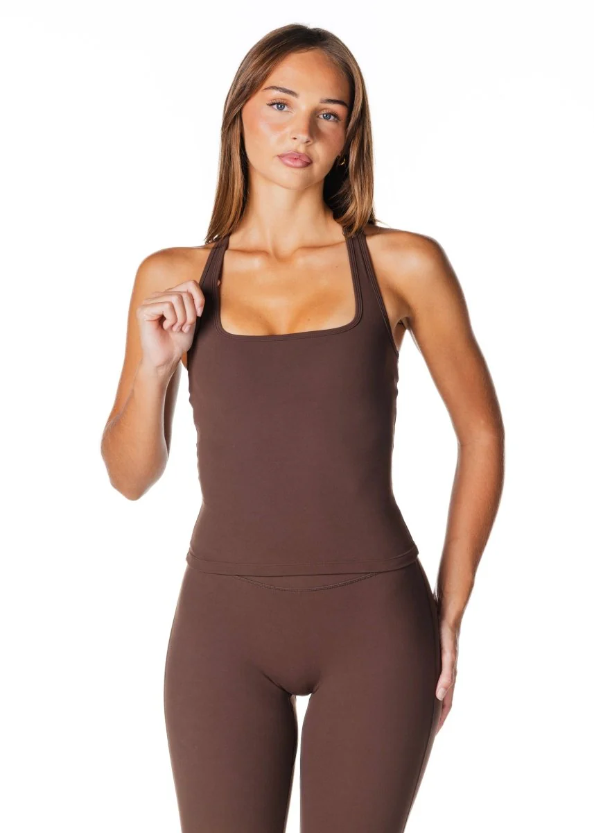 Sienna Singlet - Dark Choc - Image 7