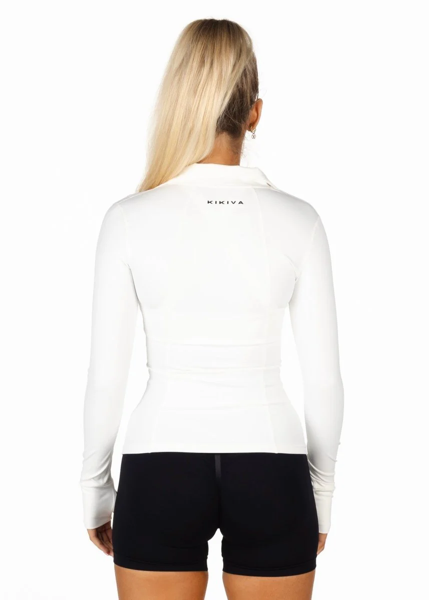White Structured 'Mom' Jacket - Image 3